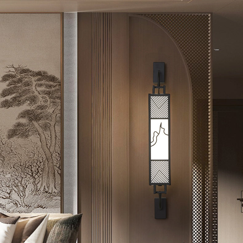 Carbon Steel Imitation Marble Wall Lamp