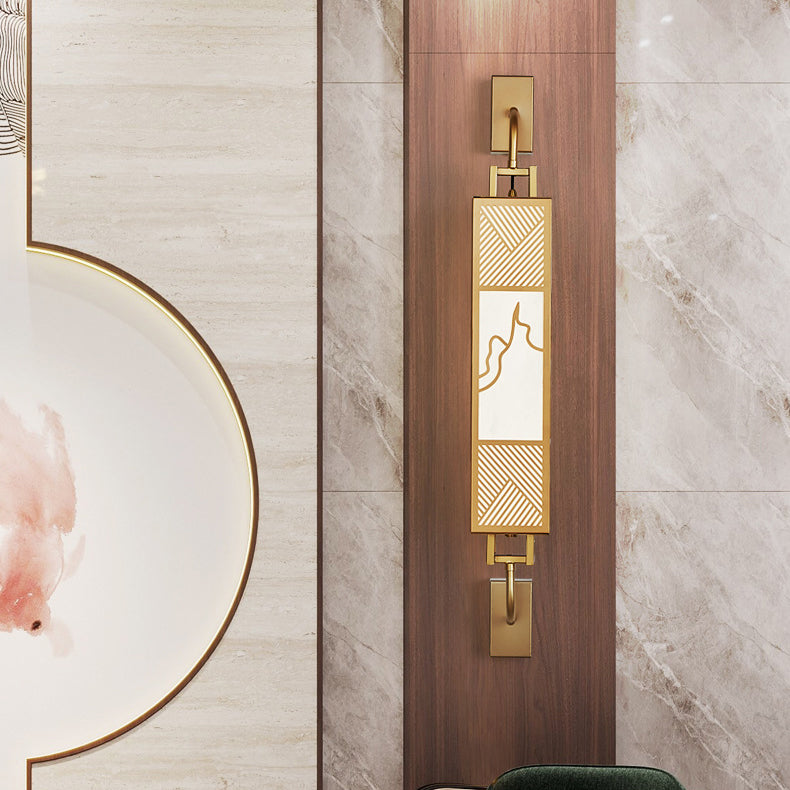 Carbon Steel Imitation Marble Wall Lamp