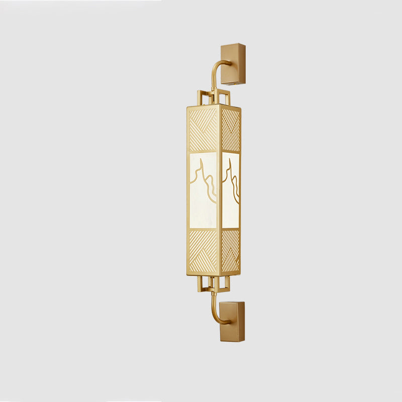 Carbon Steel Imitation Marble Wall Lamp