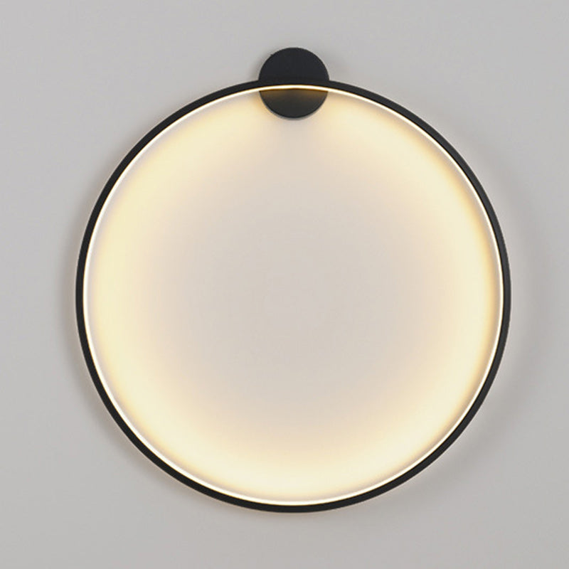 Aluminum Acrylic Circle Ring Wall Lamp