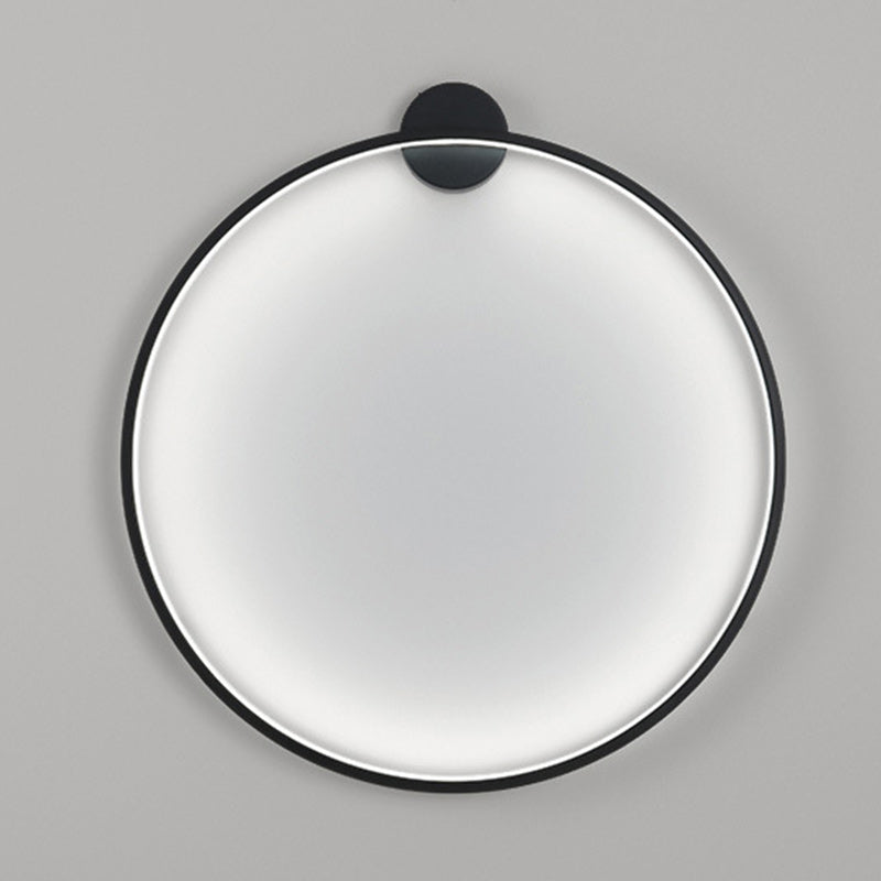 Aluminum Acrylic Circle Ring Wall Lamp