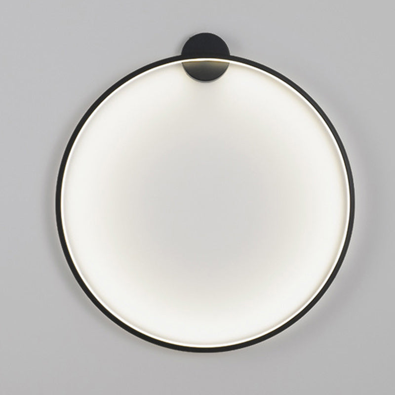 Aluminum Acrylic Circle Ring Wall Lamp