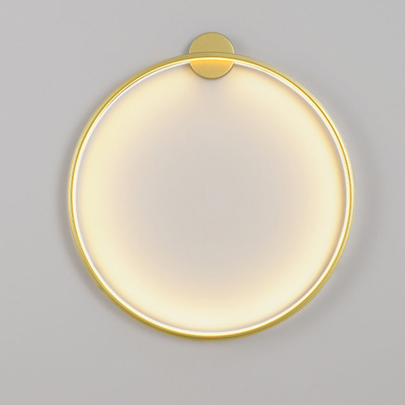 Aluminum Acrylic Circle Ring Wall Lamp