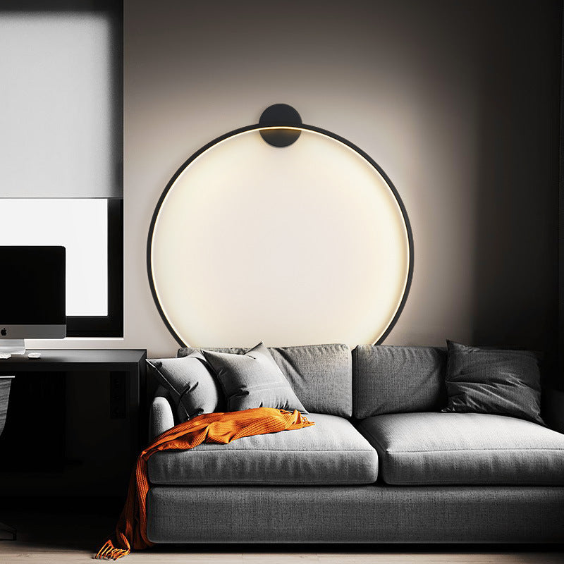 Aluminum Acrylic Circle Ring Wall Lamp