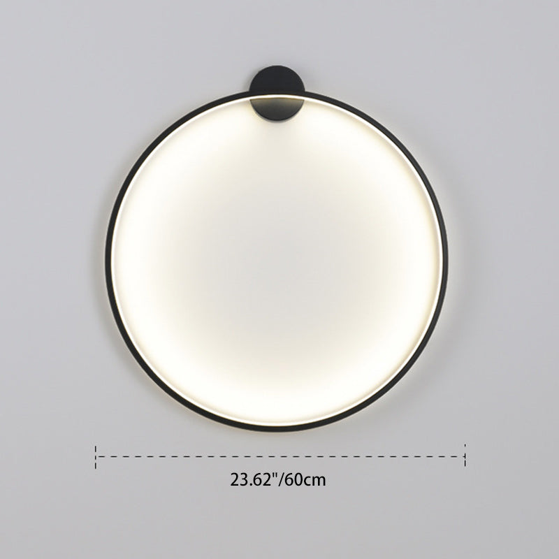 Aluminum Acrylic Circle Ring Wall Lamp