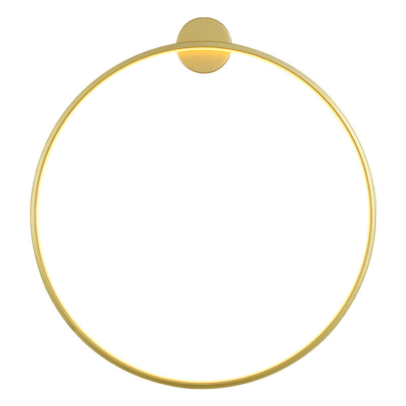 Aluminum Acrylic Circle Ring Wall Lamp