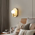 Full Copper Glass Oval Wall Lamp
