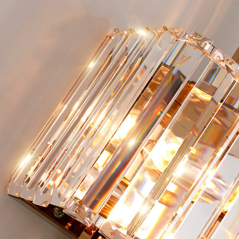 Crystal Hardware Rectangular Living 2-Light Wall Lamp