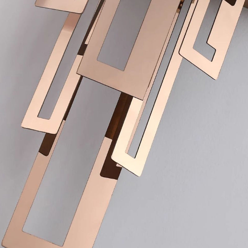 Crystal Hardware Rectangular Living 2-Light Wall Lamp