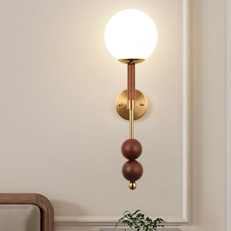 Glass Ball Hardware Living Wall Lamp