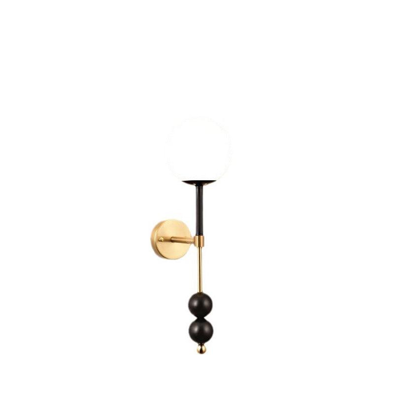 Glass Ball Hardware Living Wall Lamp
