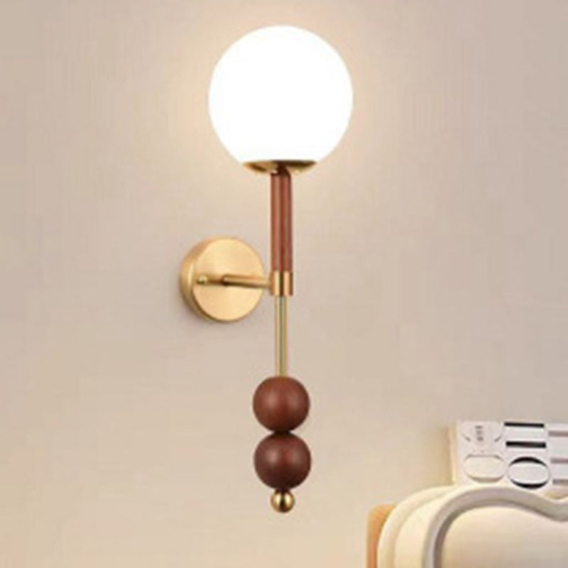 Glass Ball Hardware Living Wall Lamp