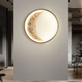 Moon Hardware Resin Round Wall Lamp