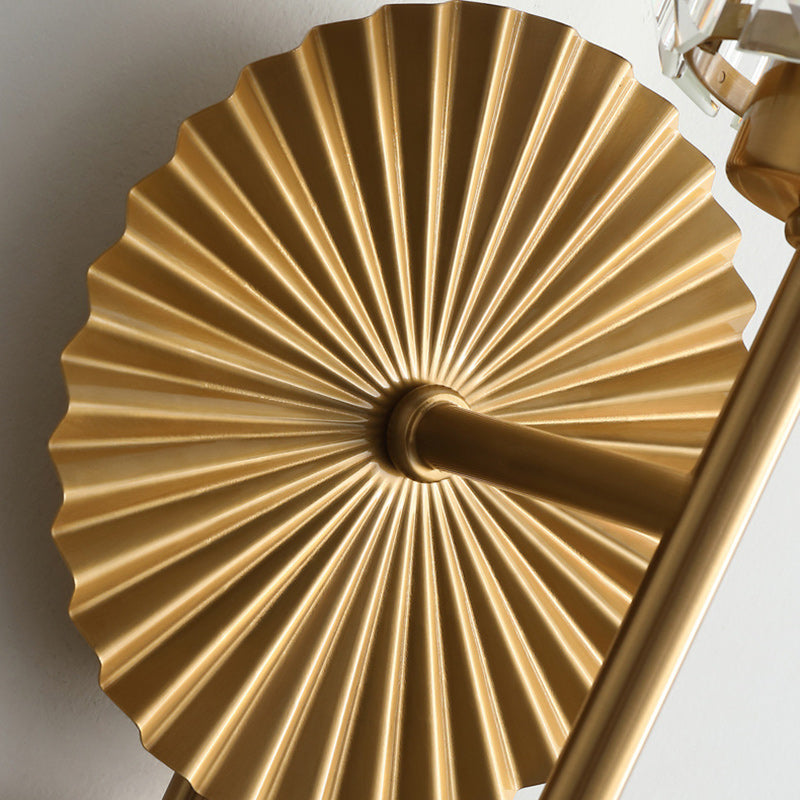 Hardware Crystal Cylinder Bedroom Wall Lamp