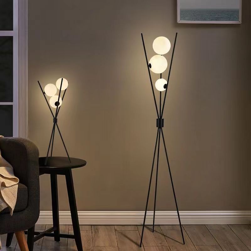 Contemporary Creative PLA 3D 3-Light Floor Lamp