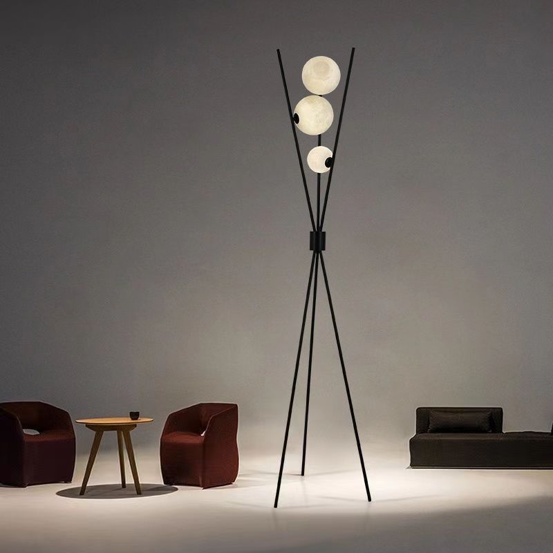Contemporary Creative PLA 3D 3-Light Floor Lamp
