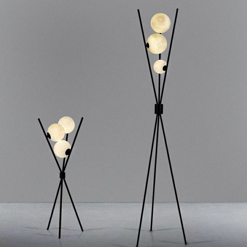 Contemporary Creative PLA 3D 3-Light Floor Lamp