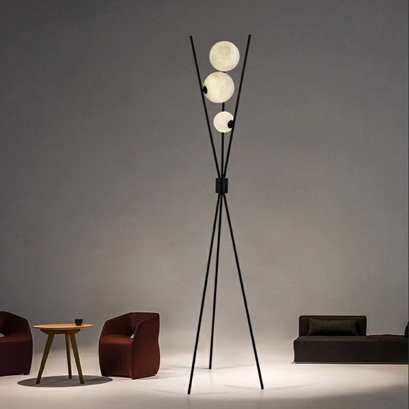 Contemporary Creative PLA 3D 3-Light Floor Lamp