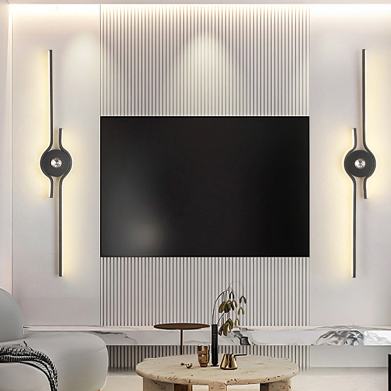 Aluminum Iron Long Strip Wall Lamp