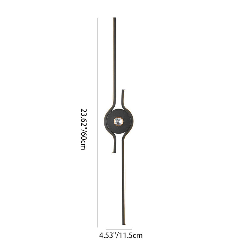 Aluminum Iron Long Strip Wall Lamp