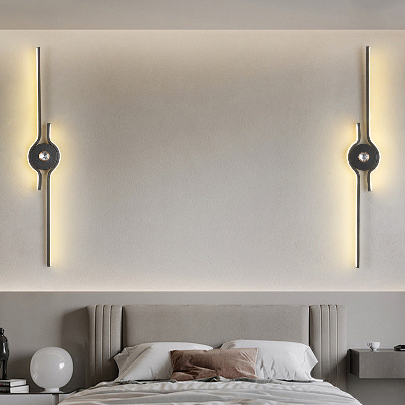 Aluminum Iron Long Strip Wall Lamp