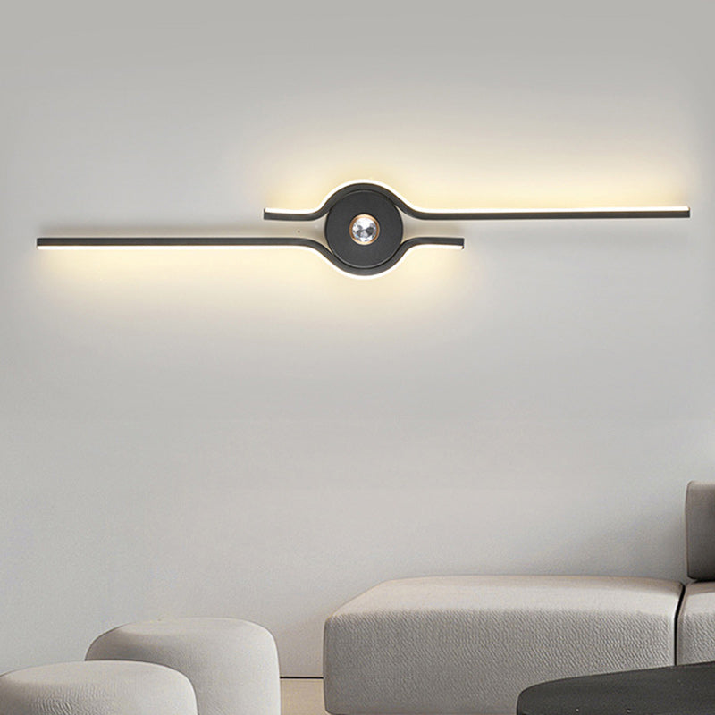 Aluminum Iron Long Strip Wall Lamp