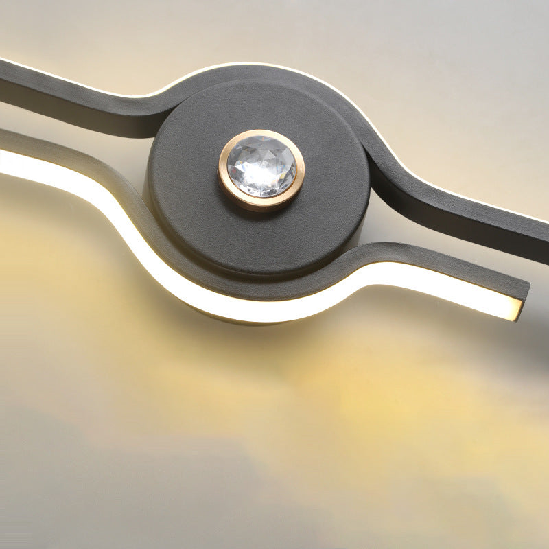 Aluminum Iron Long Strip Wall Lamp