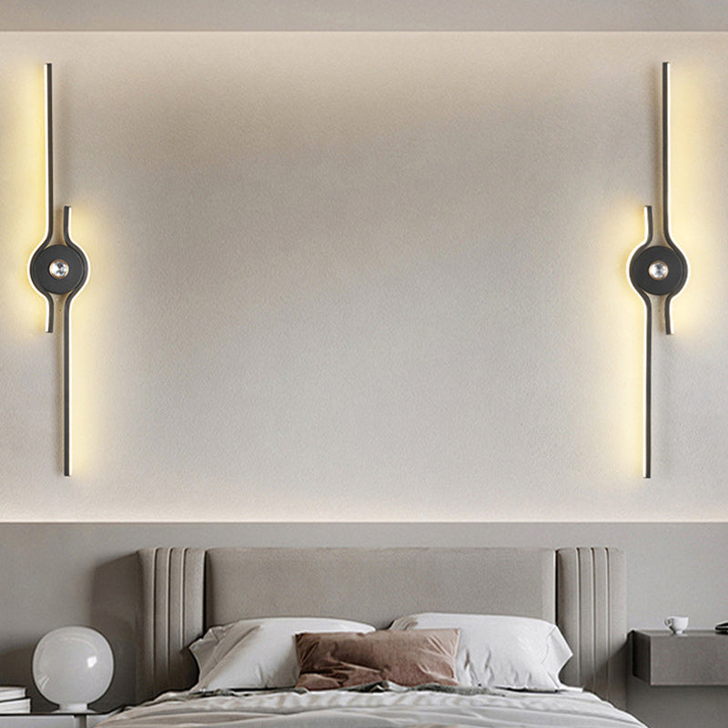 Aluminum Iron Long Strip Wall Lamp