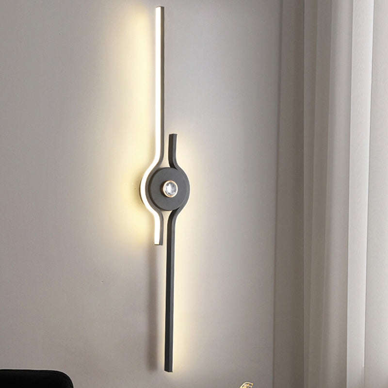 Aluminum Iron Long Strip Wall Lamp