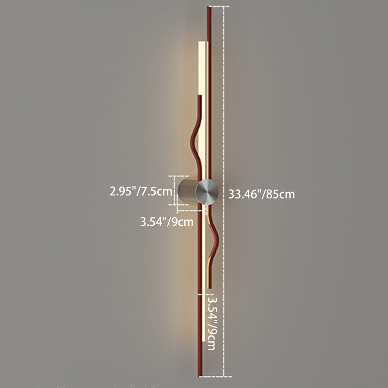Corrugated Acrylic Iron Living Wall Lamp