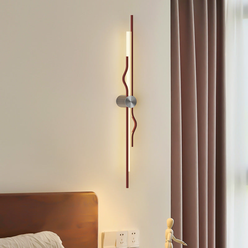 Corrugated Acrylic Iron Living Wall Lamp