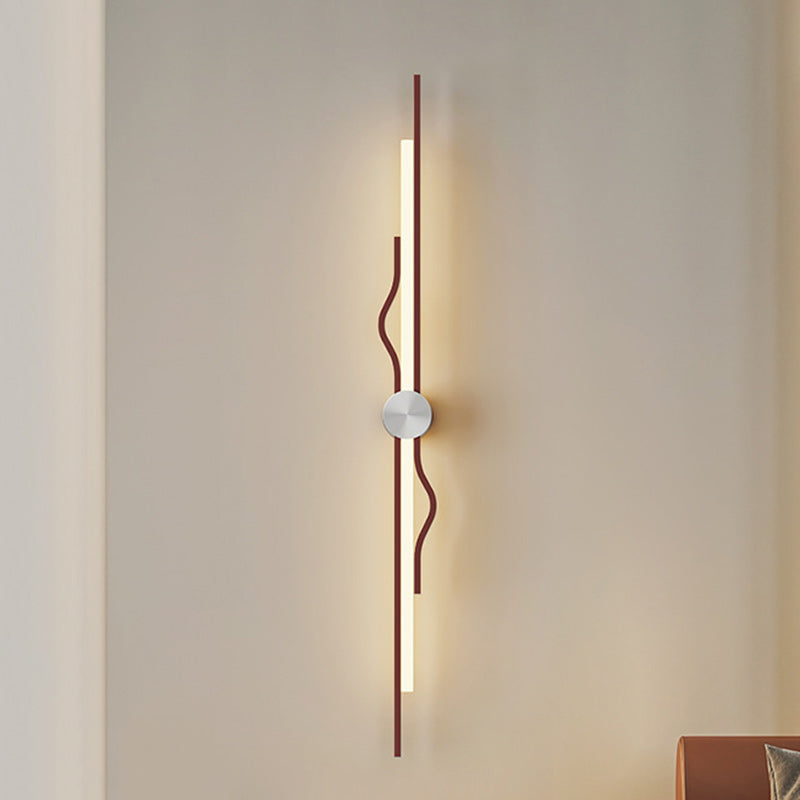 Corrugated Acrylic Iron Living Wall Lamp