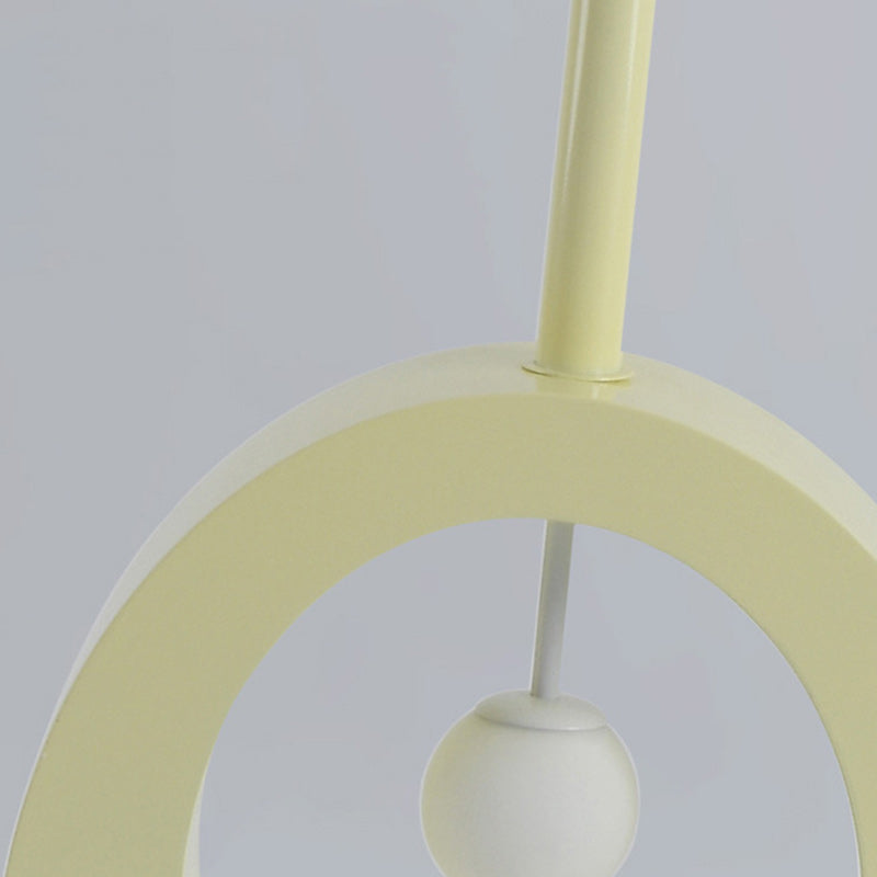 Cartoon Violin Iron Glass 3-Light Floor Lamp
