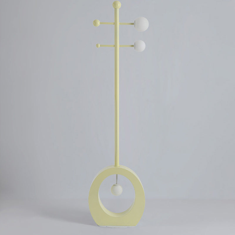 Cartoon Violin Iron Glass 3-Light Floor Lamp