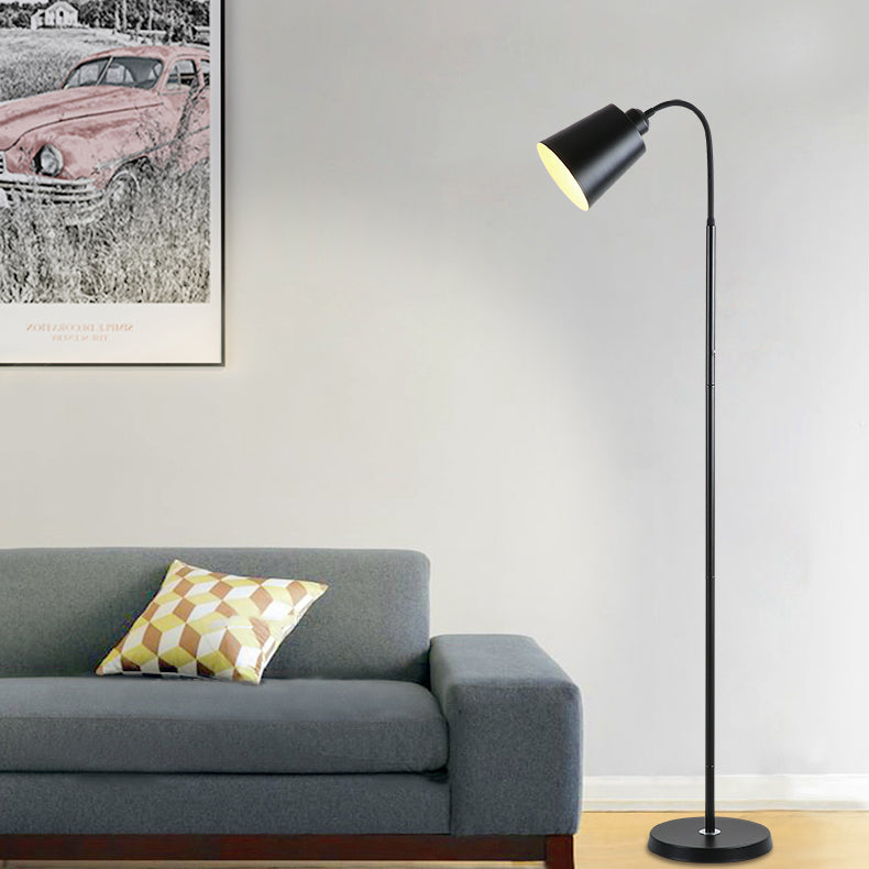 Contemporary Nordic Cylinder Iron Floor Lamp