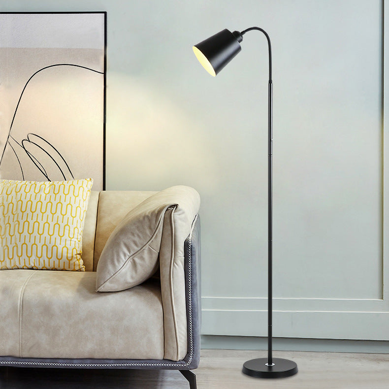 Contemporary Nordic Cylinder Iron Floor Lamp
