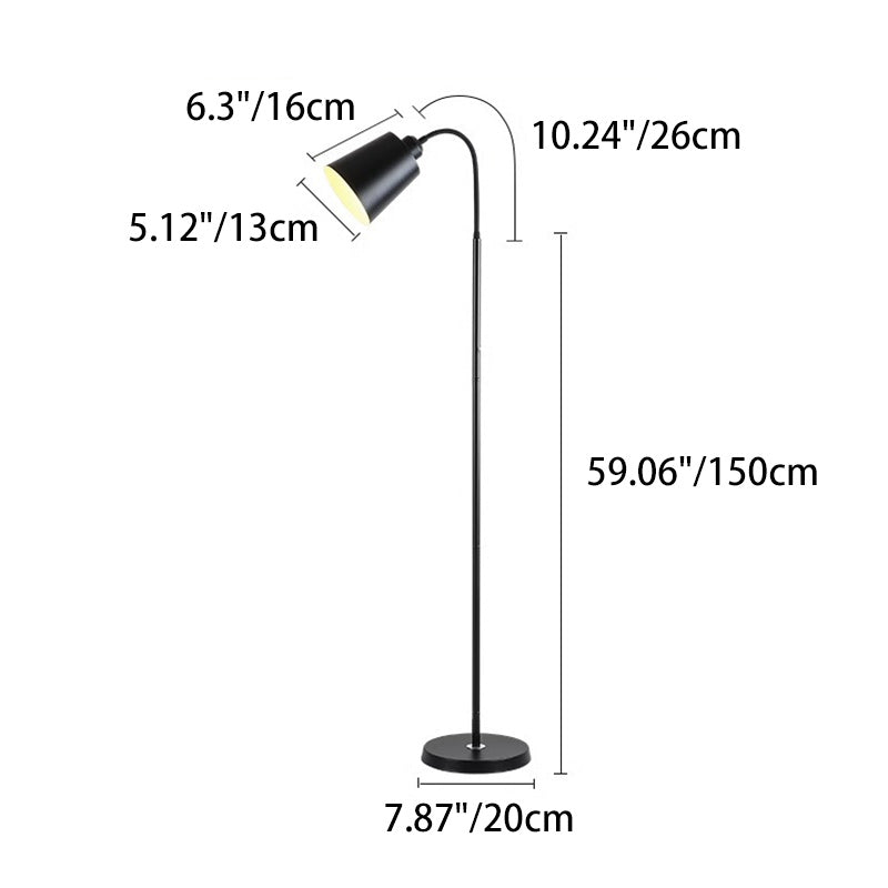 Contemporary Nordic Cylinder Iron Floor Lamp