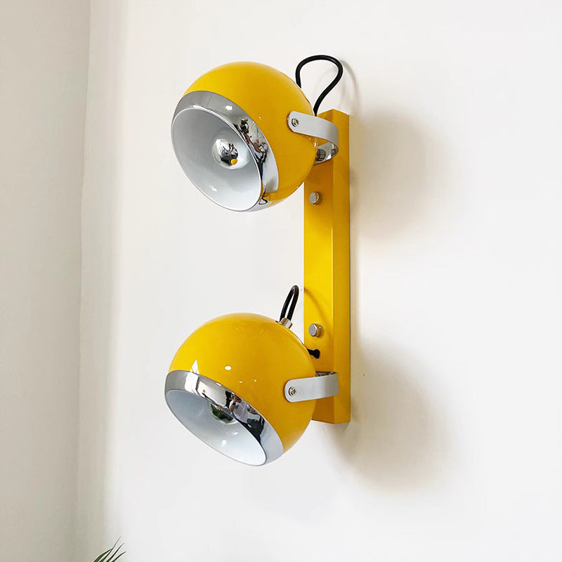 Iron Spherical Living Room 2-Light Wall Lamp