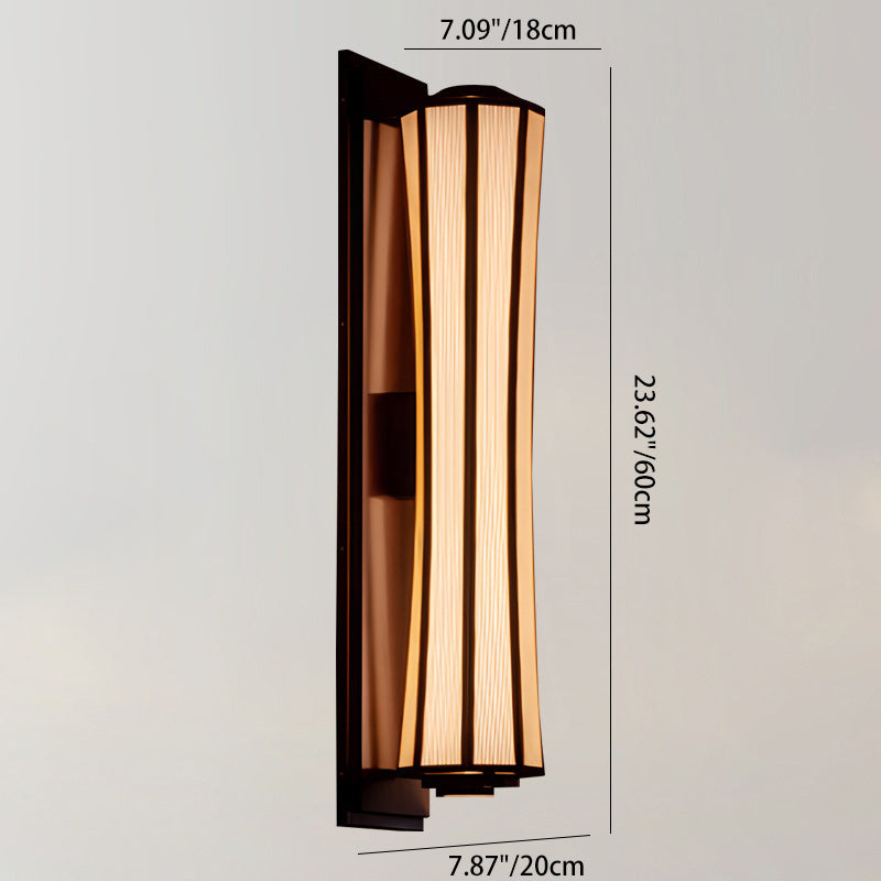 Iron Fabric Column Dining Wall Lamp