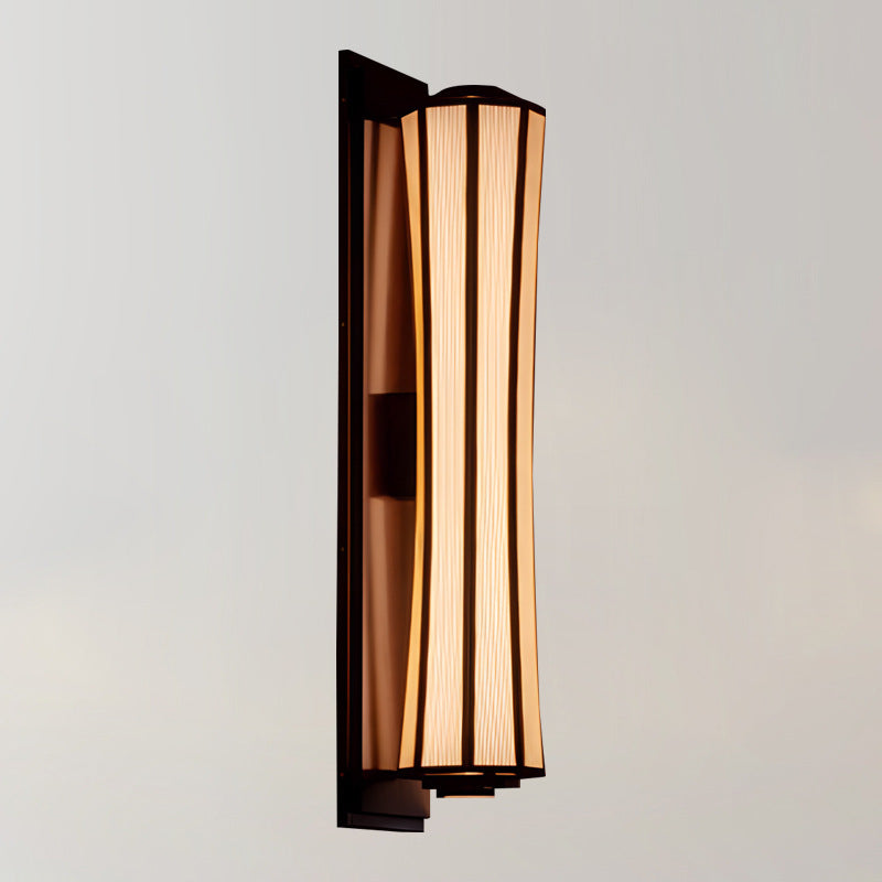 Iron Fabric Column Dining Wall Lamp