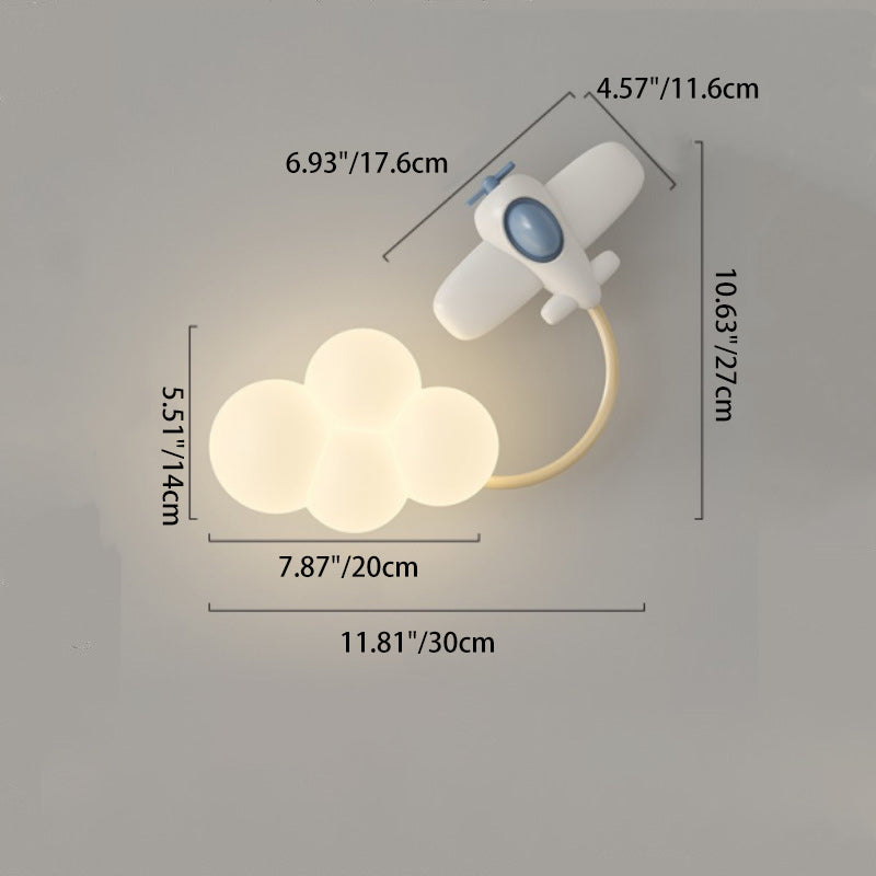 Rainbow Hot Air Balloon Wall Lamp