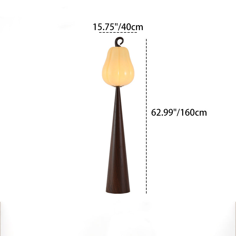 Fruit Apple Pear Glass Floor Lamp
