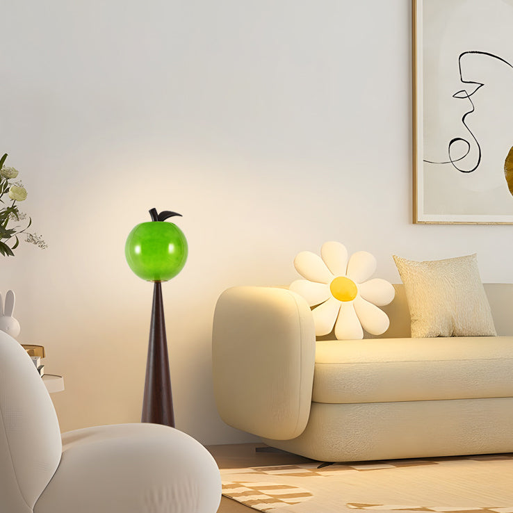 Fruit Apple Pear Glass Floor Lamp