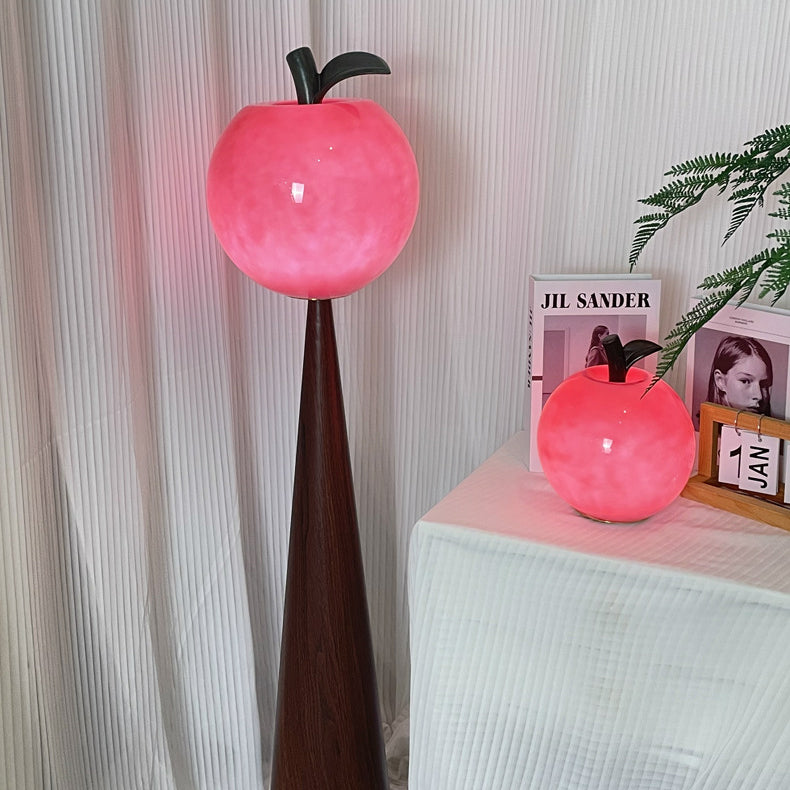 Fruit Apple Pear Glass Floor Lamp