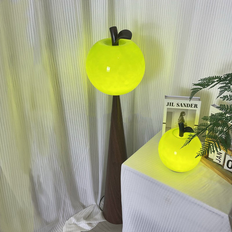 Fruit Apple Pear Glass Floor Lamp