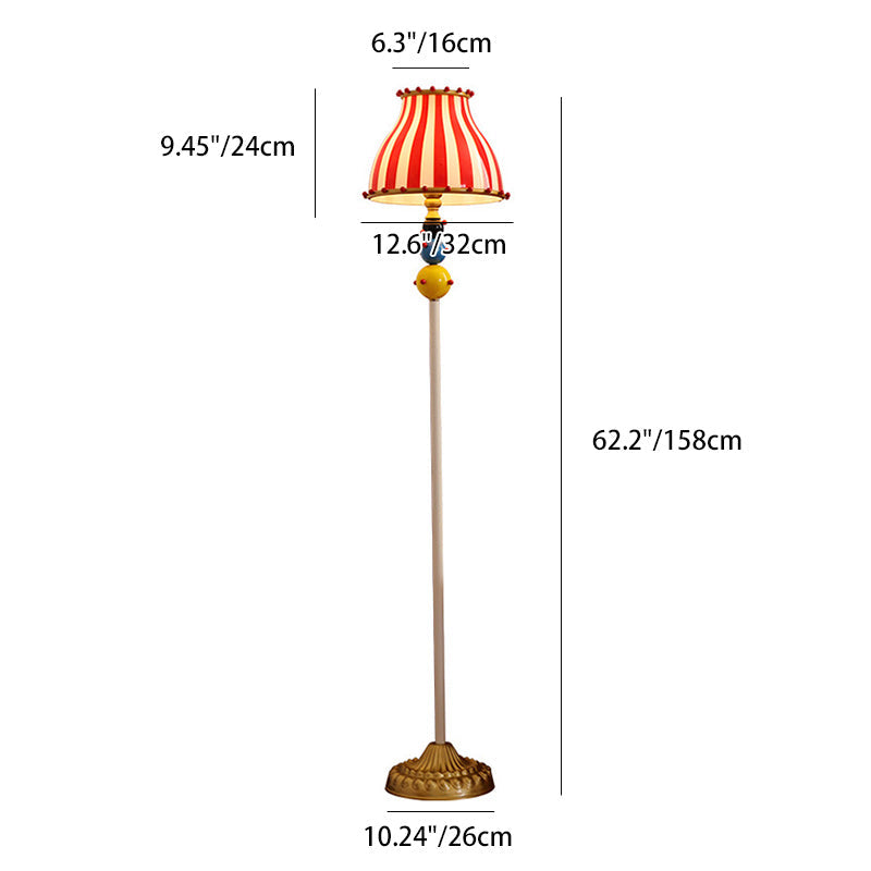 Contemporary Creative Circus Red Floor Lamp