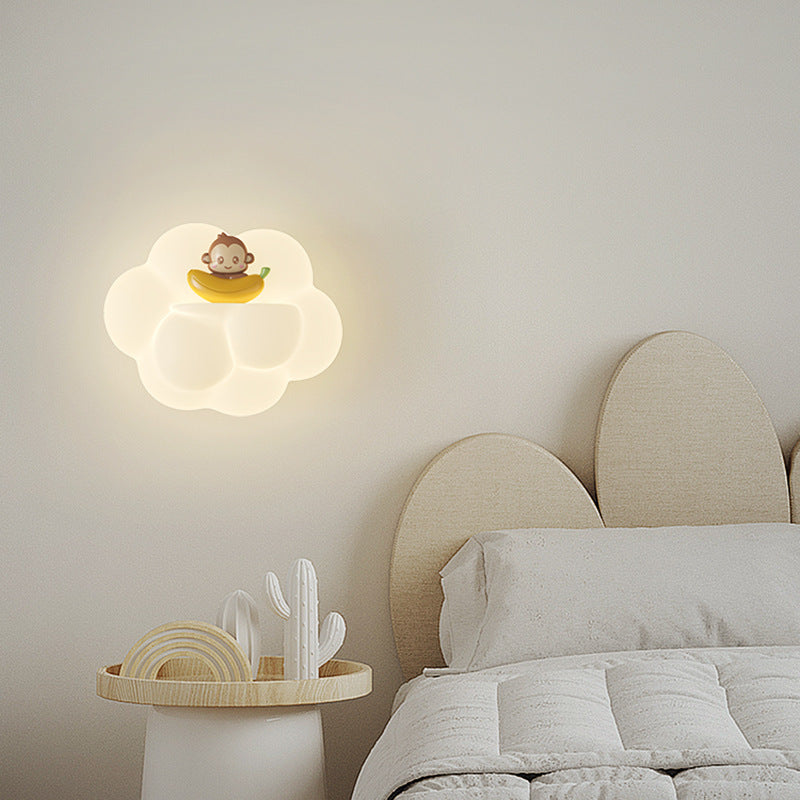 PE Cloud Animal Bear Wall Lamp