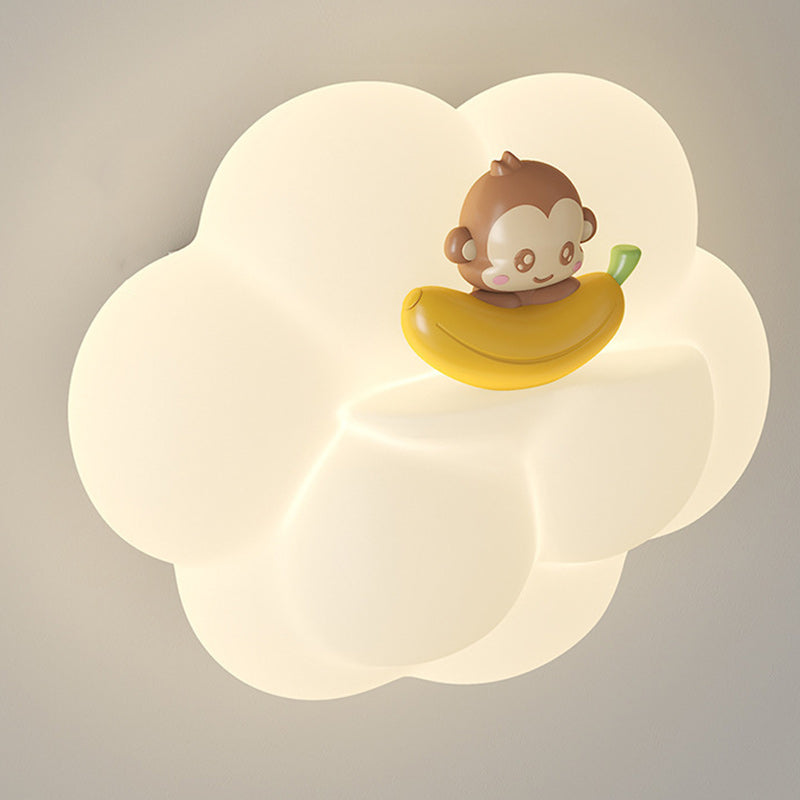 PE Cloud Animal Bear Wall Lamp