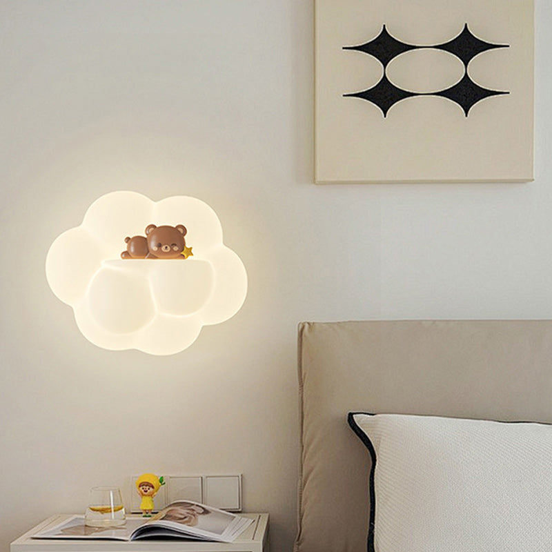 PE Cloud Animal Bear Wall Lamp