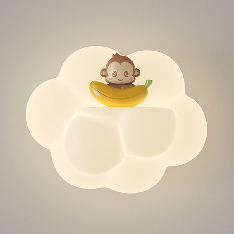 PE Cloud Animal Bear Wall Lamp
